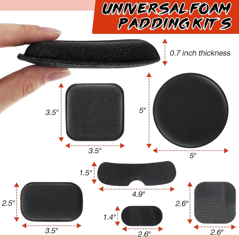 Feekoon 1 Pack Face Shield Replacement Lens with Helmet Pads, Tinted Full Face Shield Compatible with Hobart 770580, Replacement Foam Padding Kits for Welding, Grinding, DIY, Cosplay Helmet - Image 3